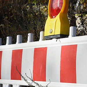 Verkehrsabsperrung